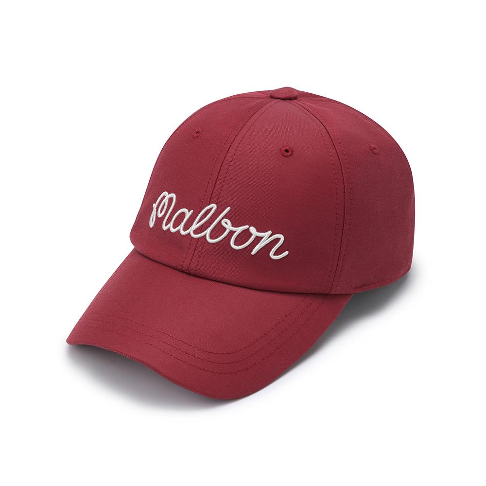 MALBON GOLF New Side Panel Ball Marker Ball Cap Red