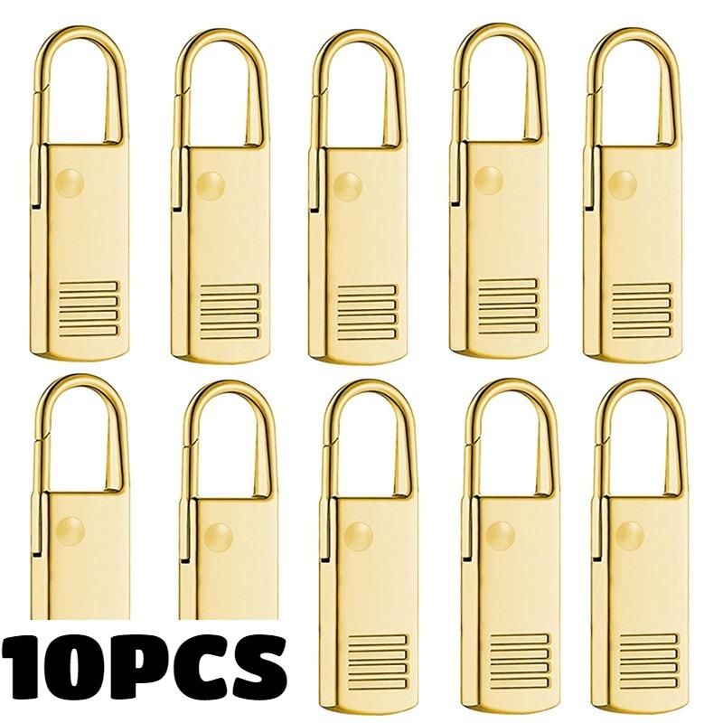10PC Zipper Slider Puller Instant Zipper Repair Kit Universal for Broken Buckle Travel Bag Suitcase Zipper Head DIY Sewing Craft