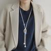 Elegant Claw Chain Long Necklace Simple Versatile High End Luxury for Women Perfect for Autumn and Winter Styles