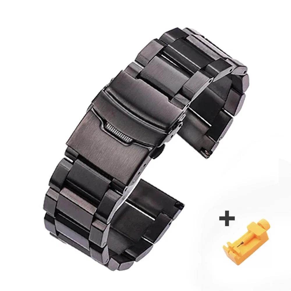 20mm 22mm Men Stainless Steel Watch Band for Huawei GT5 46mm GT4 Metal Bracelet for SAMSUNG Galaxy 7 44mm 40mm 6classic 43 47mm
