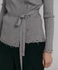 Loutaideu Damaged Wrap Knit [Grey]