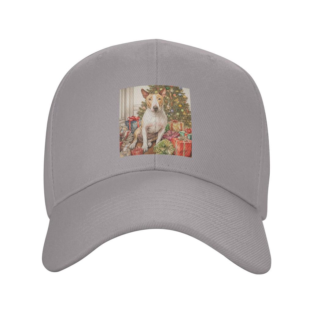 Unisex Baseball Hats Christmas Staffordshire Bull Terrier Dog Portrait Outdoor Streetwear Summer Sports Baseball Caps Casquette