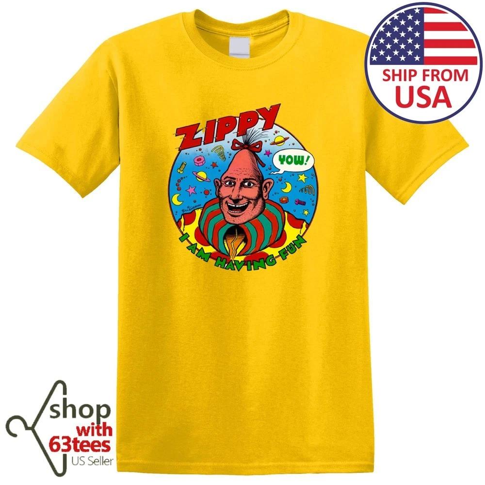 Zippy The Pinhead Movie Men s Yellow Size S to 5XL S
