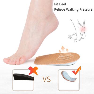 2 Piezas Unisex Plantilla Suave Soporte de Talón Elevador Inserto Almohadilla de Zapato Altura Cojín para Pie