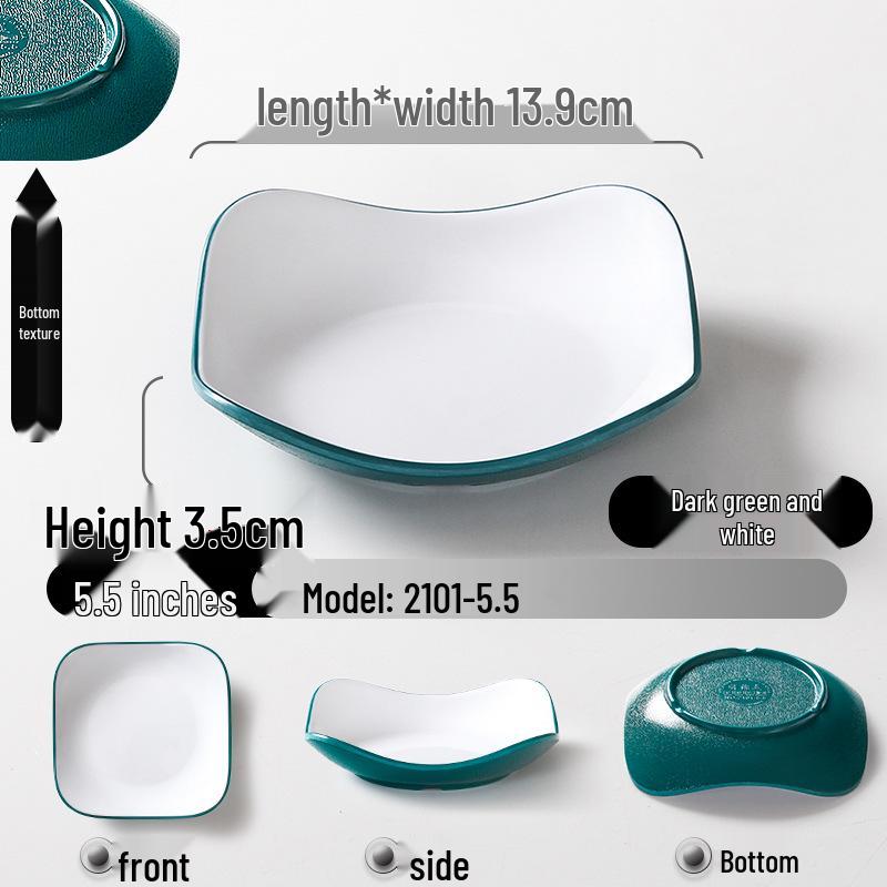 Melamine KTV Restaurant Snack & Dipping Plate - Creative Cold Dish, Imitation Porcelain
