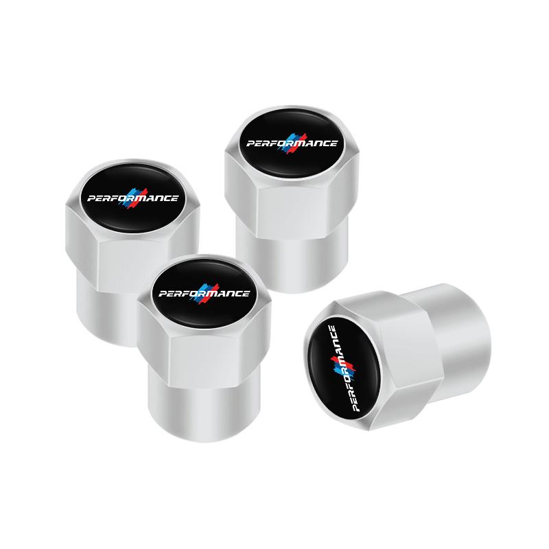4PCS Metal Tire Valve Caps Car Tyre Dust Covers Accessories For BMW Performance F30 X3 X5 X7 E28 E90 E93 GT G30 G11 Series i3 i4