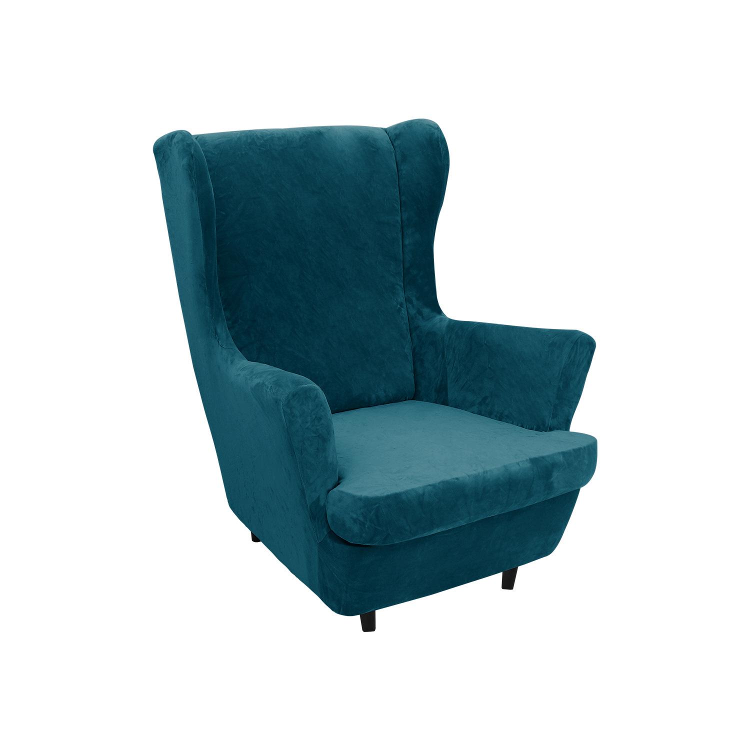 

Чохли на стільці Wingback, товстий кораловий оксамит Чохли на стільці Wingback Чохли на дивани Чохли на спинки крісел Меблі для вітальні Зберігає тепло W33 X H45inch