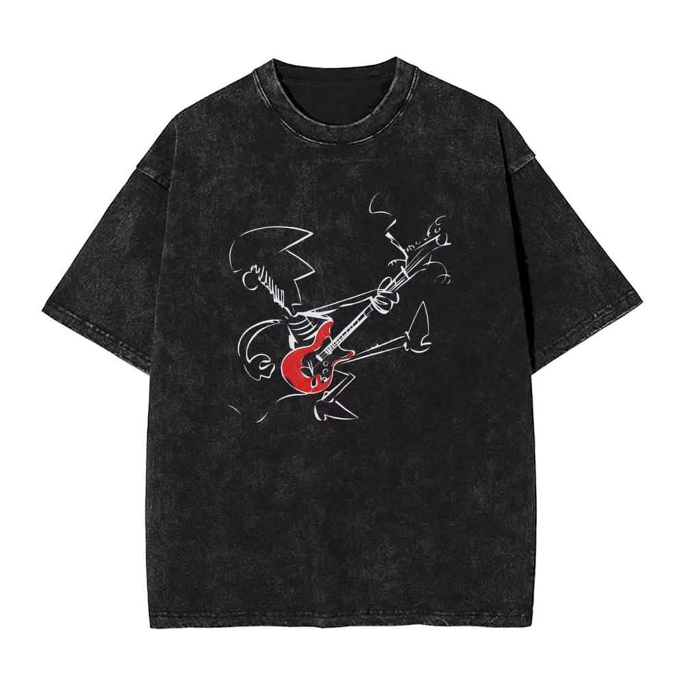 Oversized Washed TShirts Fitos Fitipaldis Band Loose TShirts Popular Tee Shirt for Men Women Summer YK Retro Printed Clothes