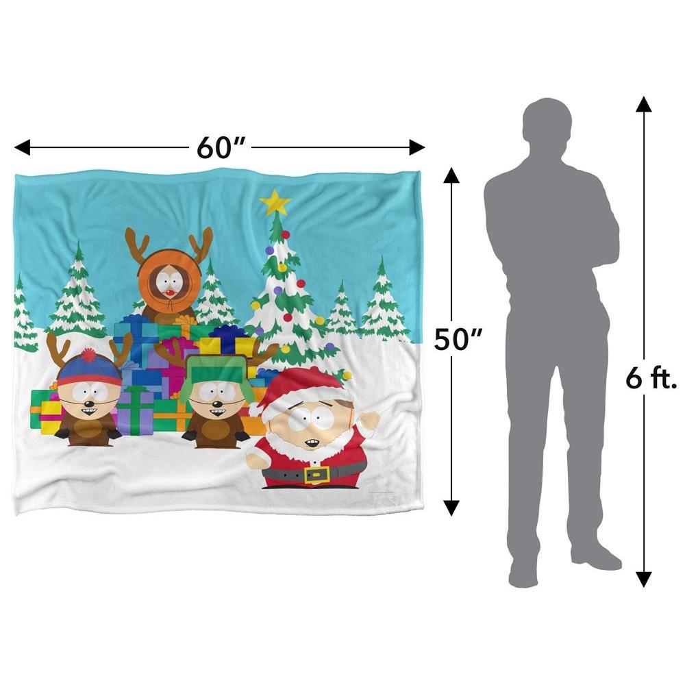 South Park Cartman Santa Silky Reindeer Supersoft Blanket