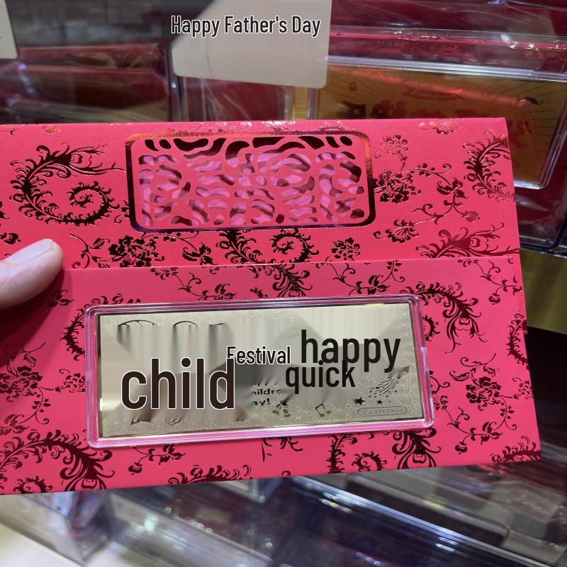 Year of the Horse 999 Gold Note 10mg - New Year Valentine's Gift for Men & Women In Red Envelope