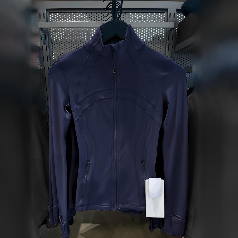 Women's New Stand Collar No Mesh Jacket – High Elastic, Moisture-Wicking, Slim-Fit Top