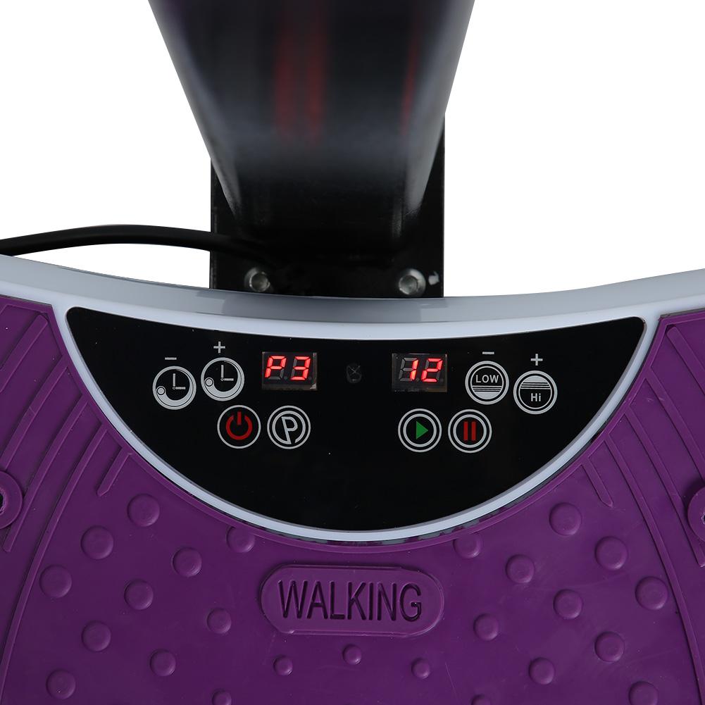 Body Shaping Vibration Machine Fitness Training Equipment for Home Office Purple US Plug 110V