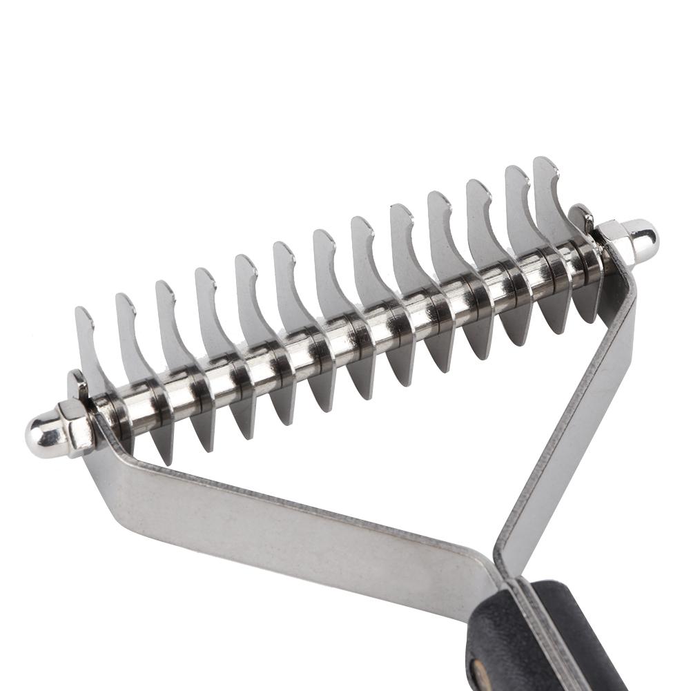 Pet Eco Friendly Handle Stainless Steel Blade Pet Open Knot Grooming Hair Comb Brush for Dogs Cats(M337-13 )