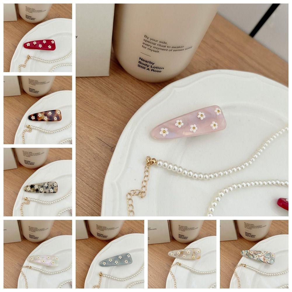 Vintage Flower Hair Clip Colorful Cute Duckbill Clip Fashion Sweet Barrettes Girls