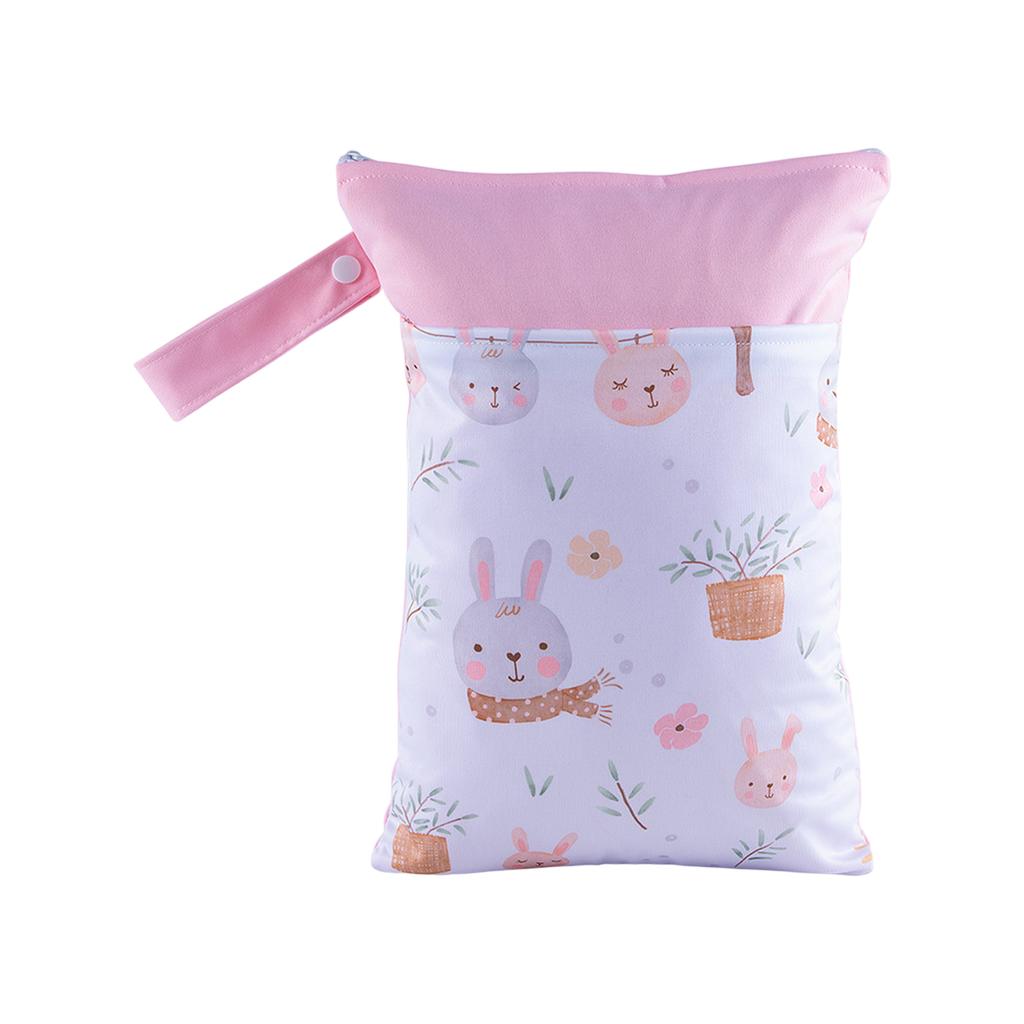Wet And Dry Dual-use Zipper Storage Bag Cute Storage Clothing Storage Bag
