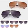 Oversize Goggle Frame Sunglasses With Gradient Lens And Vintage Style For Fashionable Women
