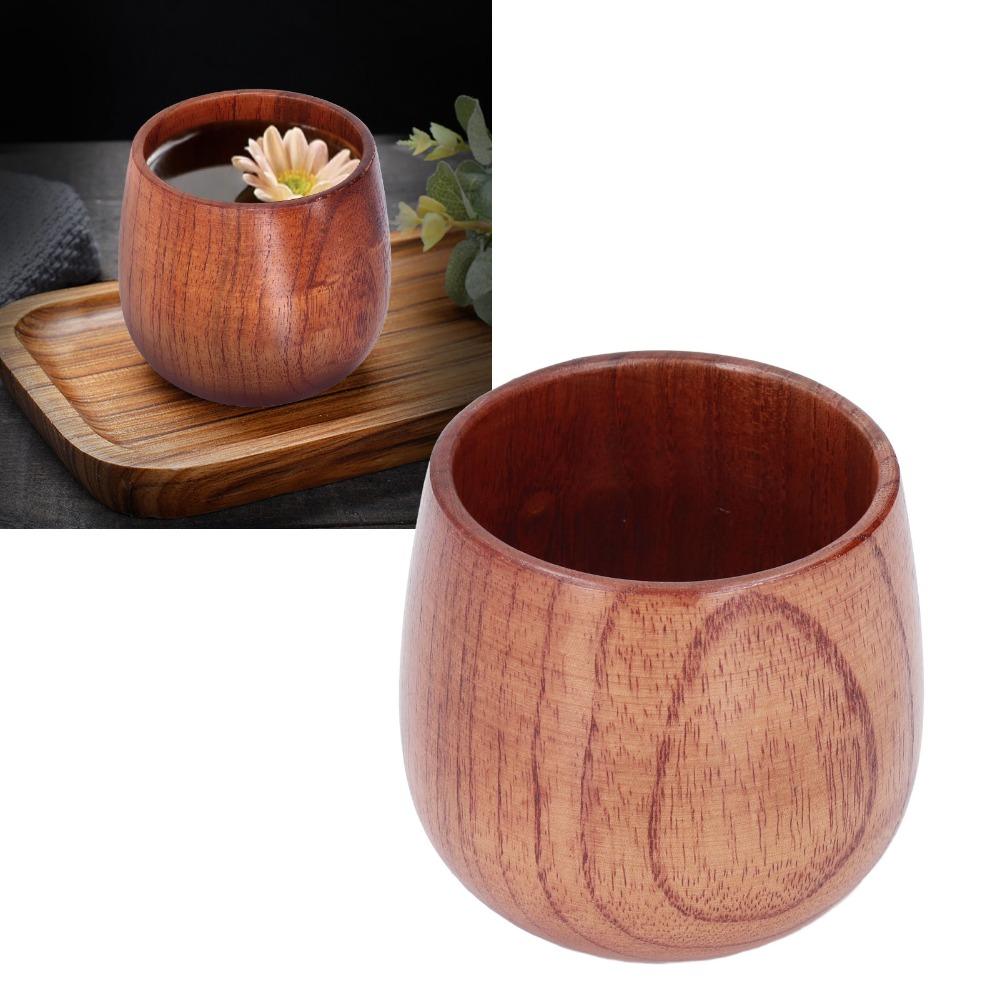 Smooth Polished Tea Cup Wood Tea Serving Cup Practical Water Cup  Home