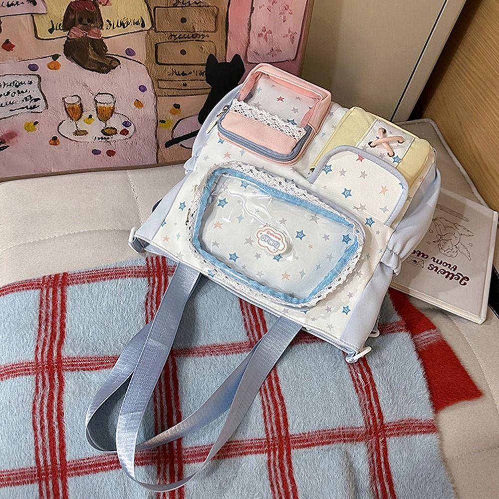 Casual Sweet and Cute Ita Bag Cartoon Large Capacity Hand Tote Bag Preppy Style One-shoulder Crossbody Bag Girl
