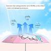 Unicorn Kids Umbrella Auto, Portable Folding Durable Built-in Sun Protection, Auto Open/Close Lightweight for Boys & Girls