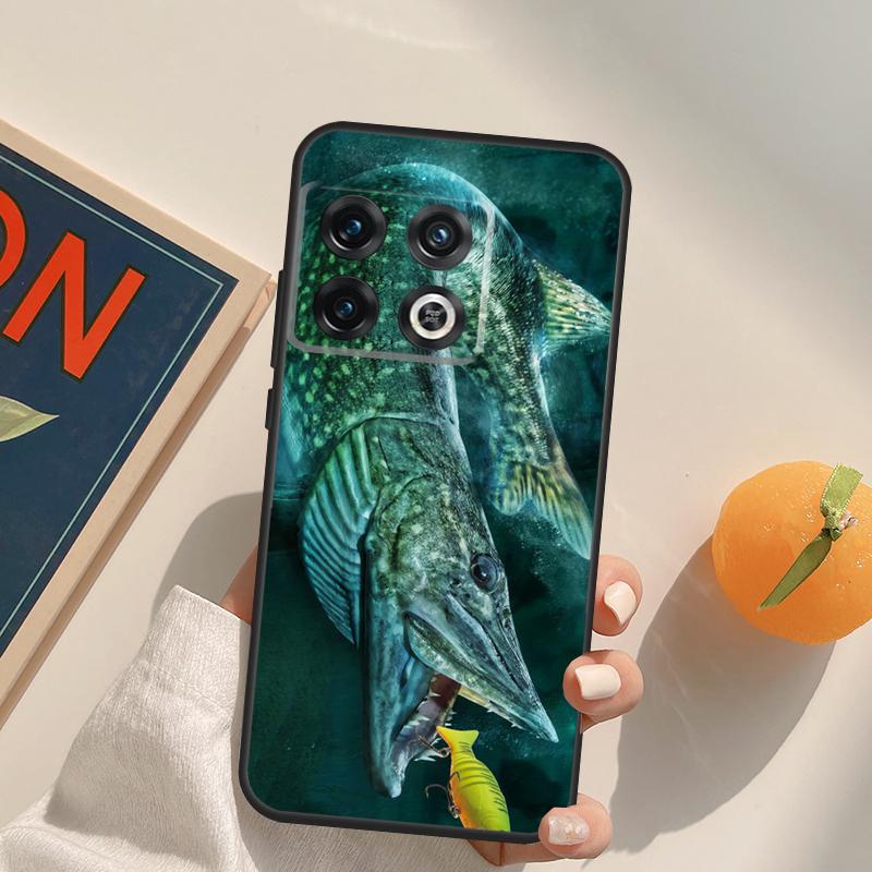 Hecht Fisch Angelköder Box Für OnePlus 13T 10T 10R 12R 13R 15 13 12 11 10 9 Pro Nord CE 5 2 3 4 Lite N20 N30 Hülle