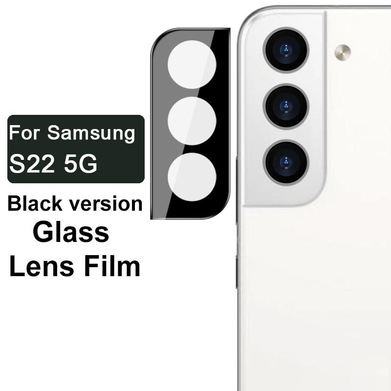 

IMAK HD Anti-oil Anti-stains Tempered Glass Film Camera Cover Lens Protector (Black Version) for Samsung Galaxy S22 5G/S22+ 5G Type A