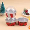 10Pcs Reusable Aluminum Foil Cup With Lid Pudding Cake Mold Air Fryer Tinfoil Box Baking Tray Tinfoil Cups Baking Pastry Tools