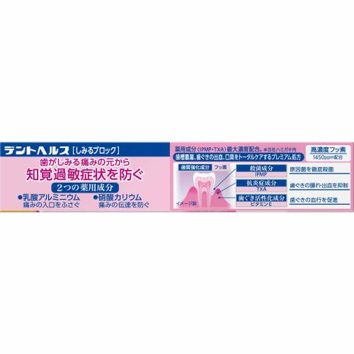 Dent Health Medicated Toothpaste, Penetrating Block, 28g (for Preventing Periodontal Disease)