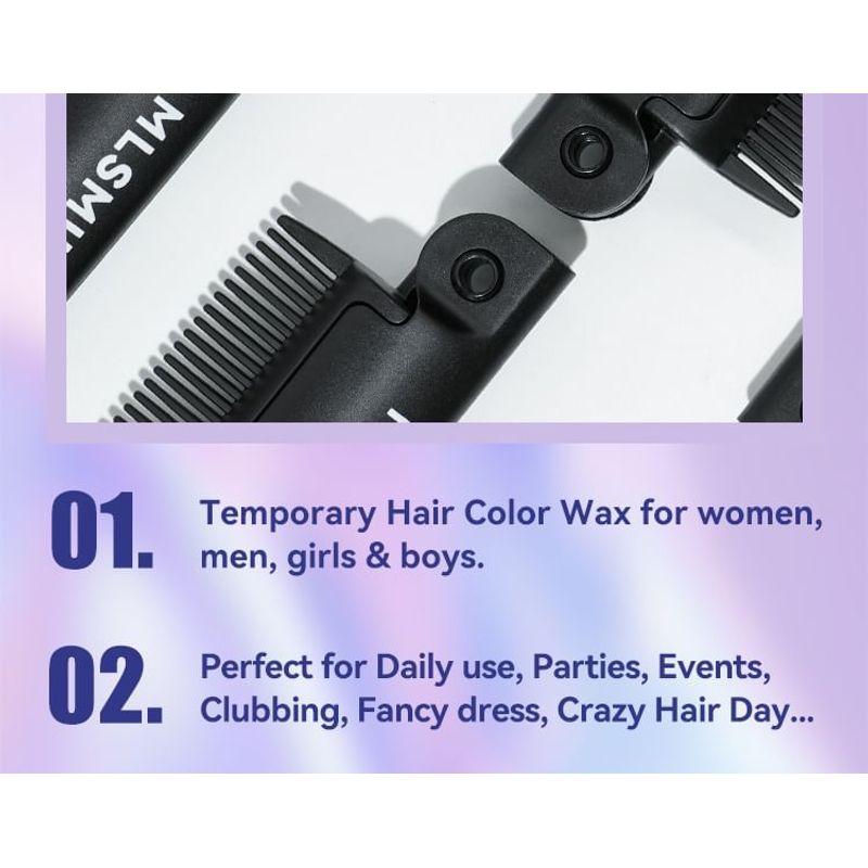 MLSMILE - Peigne Colorant pour Cheveux - 12 Couleurs