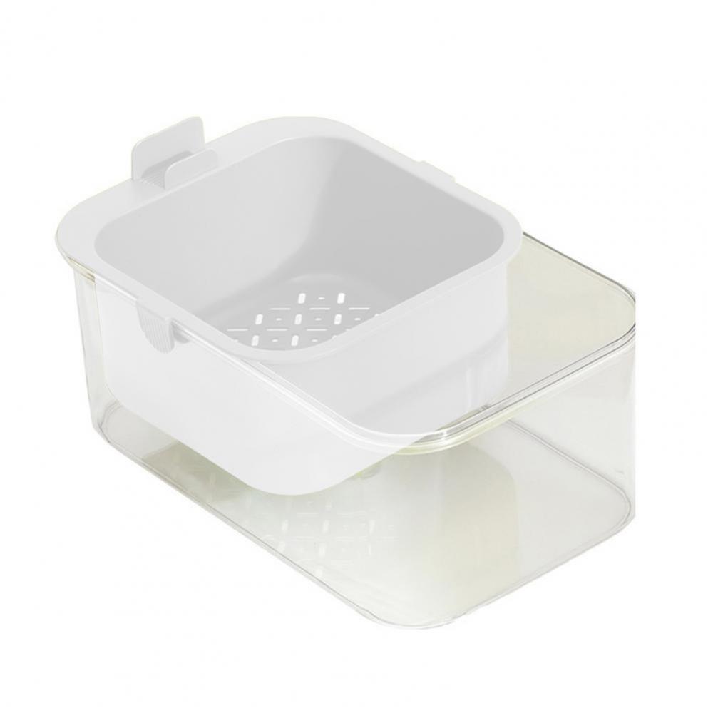 Double Layer Snack Holder Phone Holder Slot Snacks Dry Fruit Box Fruit Draining Basket Household