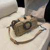 New Trendy Fashion Small Bag Retro Chain Small Square Bag Korean Version Single Messenger Bag Multi-pocket Locomotive Bag