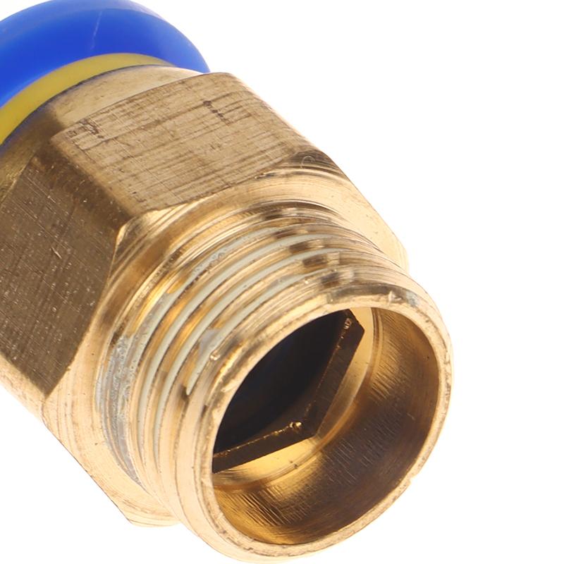 1Pc Pneumatic Air Connector Fitting Pc 4/6/8/10/12/14/16Mm Thread 1/4" 1/8" 3/8" 1/2" 3/4"Hose Fittings Pipe Quick Connectors