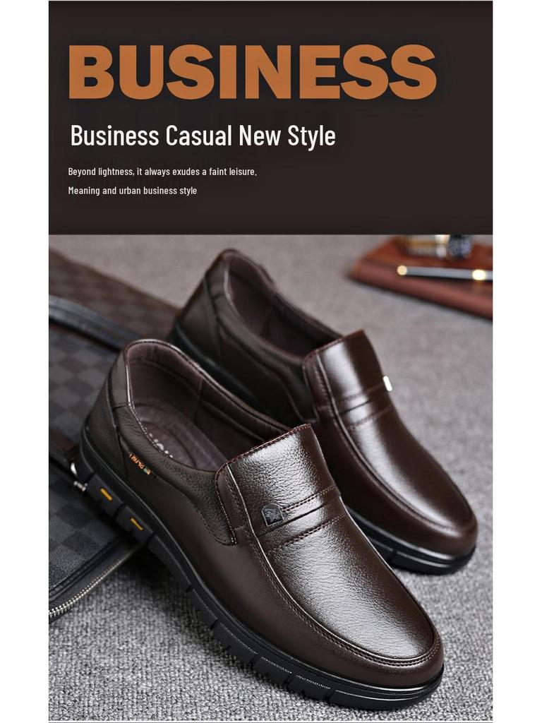 Waterproof Cowhide Leather Chef Shoes for Men - Wide Fit