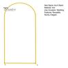 Metal Arch Backdrop Stand 4ft/5ft/6ft/6.6ft Gold Wedding Arch Stand Frame Flower Balloon Photography Arched Frame for Ceremony Birthday Party Baby