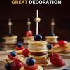 Elegant 100-Piece Bamboo Cocktail Picks - Perfect for Appetizers, Fruit Skewers, and Party Decorations