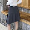 Women's High Waisted Pleated A-Line Midi Skirt