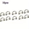 Set of 10 Golden Arch-shaped Buckles Suitable for Handbags and Shoulder Straps - Adjustable Chain Buckle Suitable for Luggage and Fashion Accessories