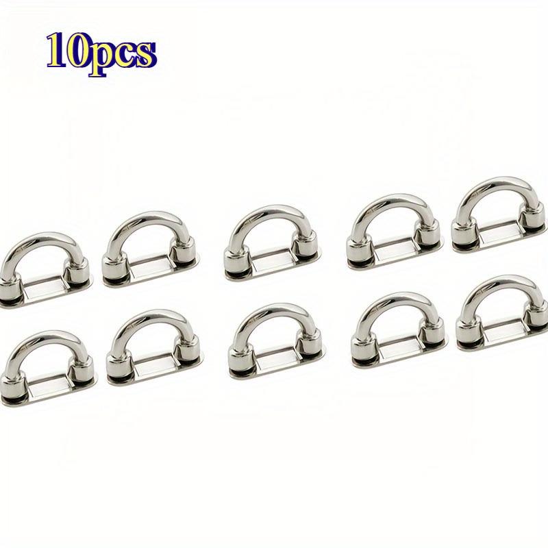 Set of 10 Golden Arch-shaped Buckles Suitable for Handbags and Shoulder Straps - Adjustable Chain Buckle Suitable for Luggage and Fashion Accessories