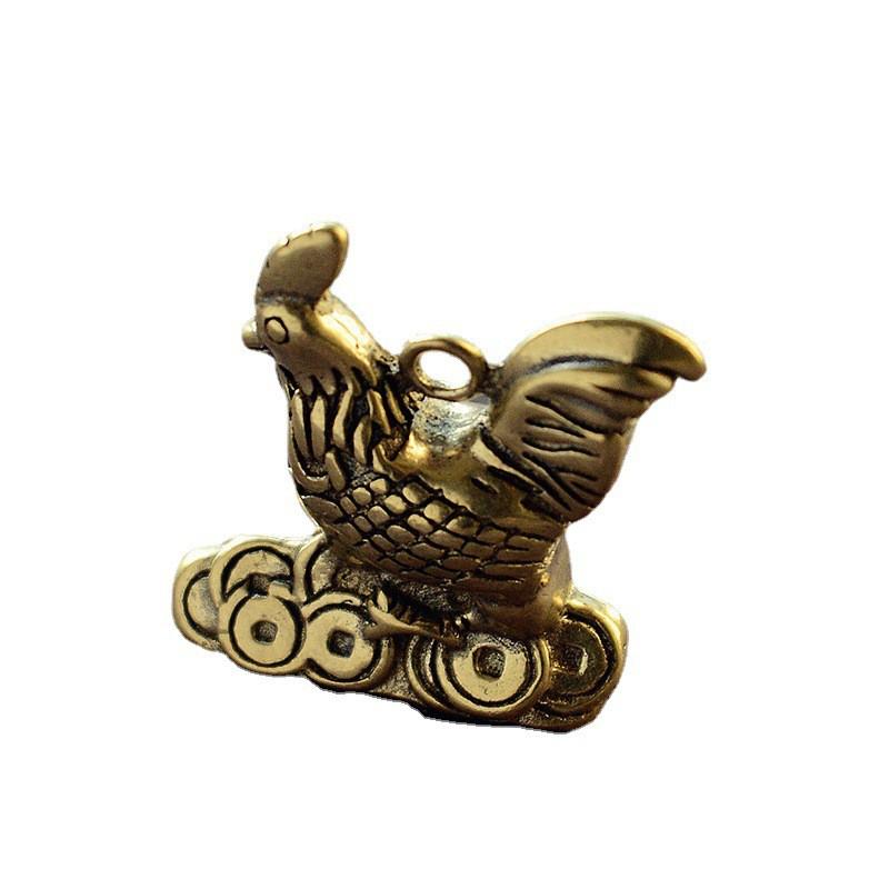 Messing Sternzeichen Tier Schlüsselanhänger Dekoration Ornament Geschenk von Ratte Ochse Tiger Hase Drache Schlange Pferd Ziege Affe Hahn Hund