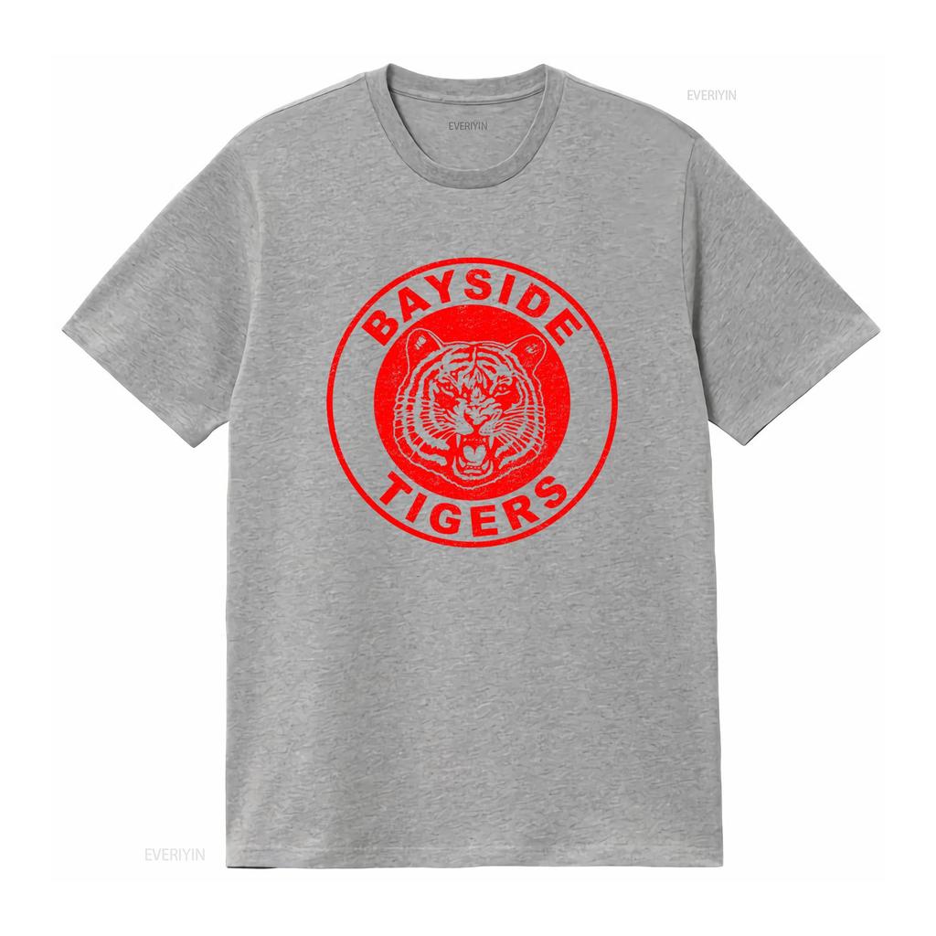 Vintage Style Bayside Tigers T Shirt for  Vintage Washed Fashion Unisex Homme Stylish Versatile Designer Clothes Graphic