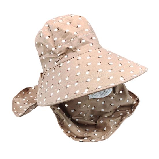 Sun Visor Hat Breathable Protect Face Polyester Practical Wide Brim Riding Accessories