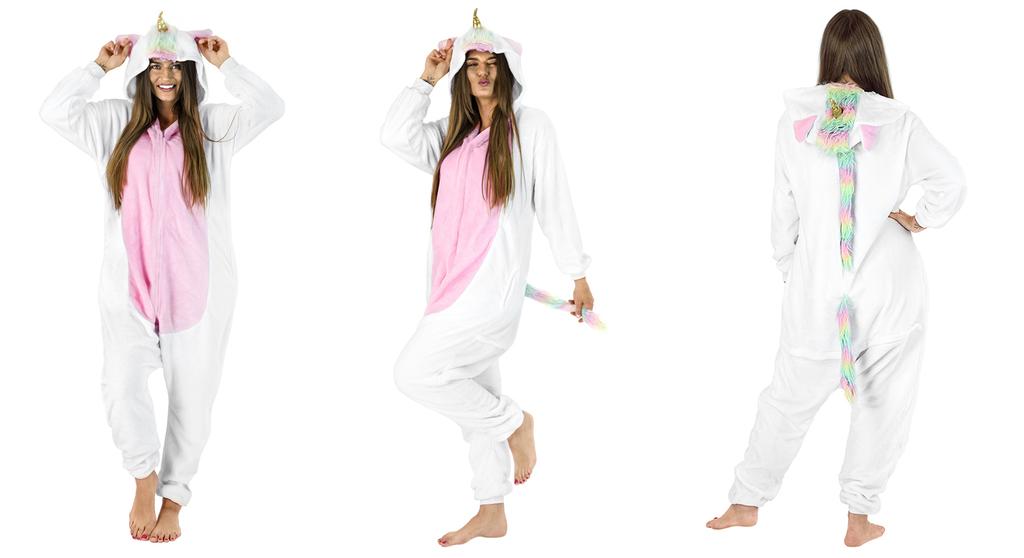 Pánské pyžamo kigurumi jednorožec overal kostým pro dospělé velikost S