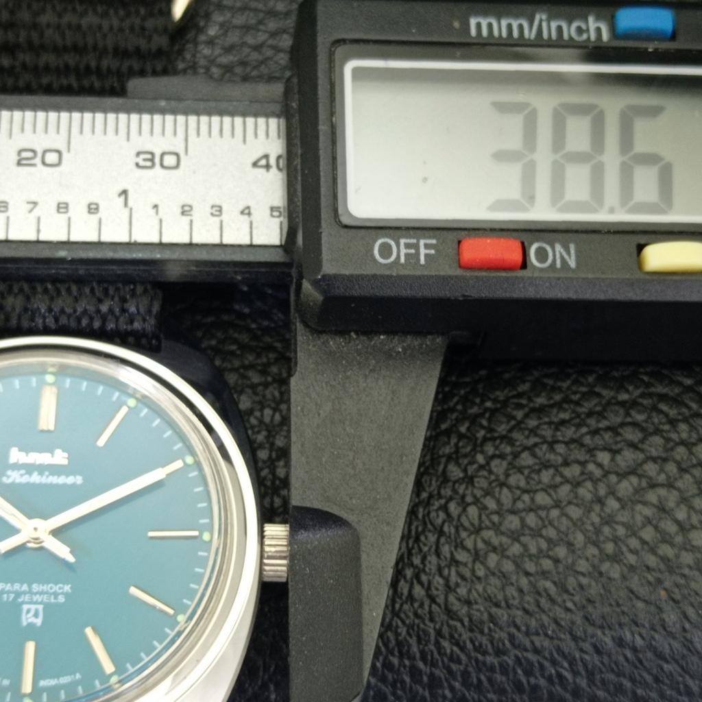 HMT KOHINOOR VINTAGE HAND-WINDING INDIAN MENS TURQUOISE BLUE WATCH a441050-4 HT-a441050