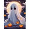 5D DIY Full Round Drill Diamond Painting Halloween Cute Ghost Kit Home Decor