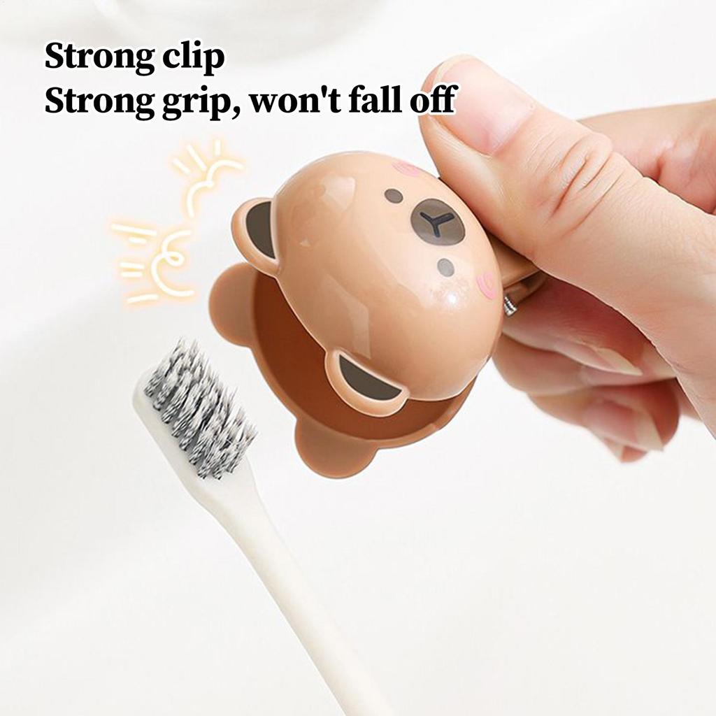 Zahnbürstenkopfabdeckung Staubdicht Zahnbürsten Schutzkappe Tierförmig Tragbarer Kunststoffclip Für Haushalt Reise Badezimmer