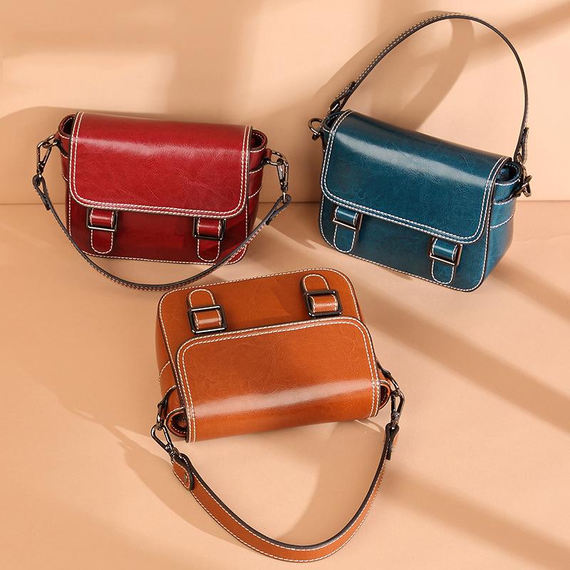 New Style Bag for Women's Trendy Crossbody Bag Niche Simple and Versatile One-shoulder Underarm Saddle Bag