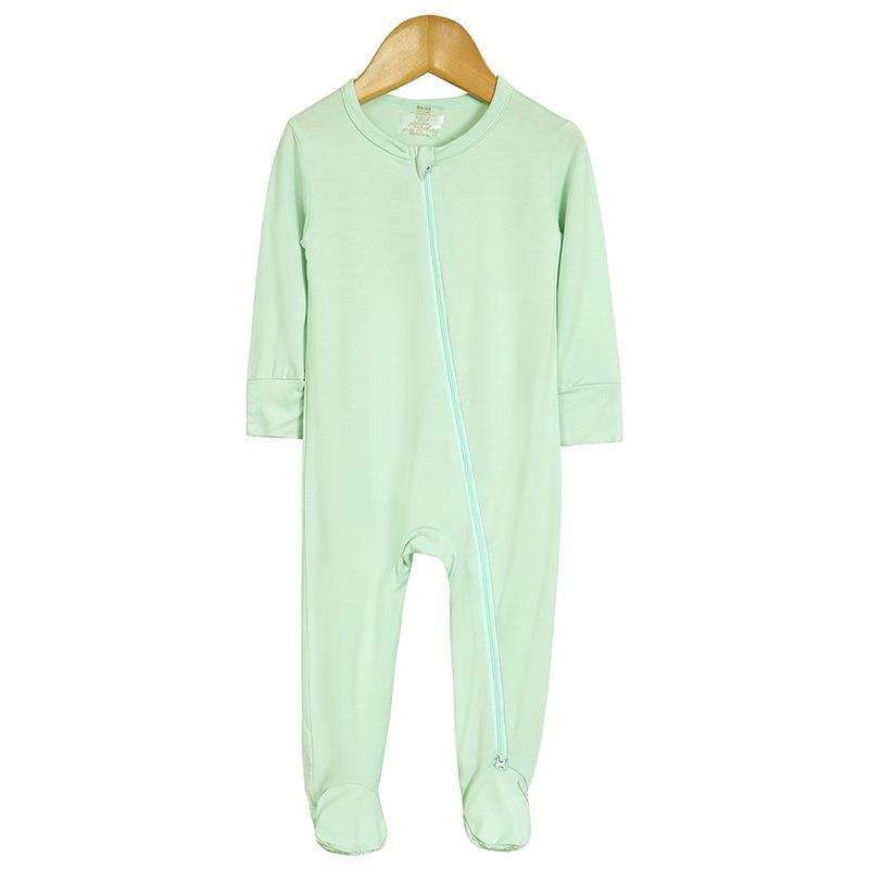 Bamboo Fiber Baby Romper and Footed Sleeping Bag for New Mothers