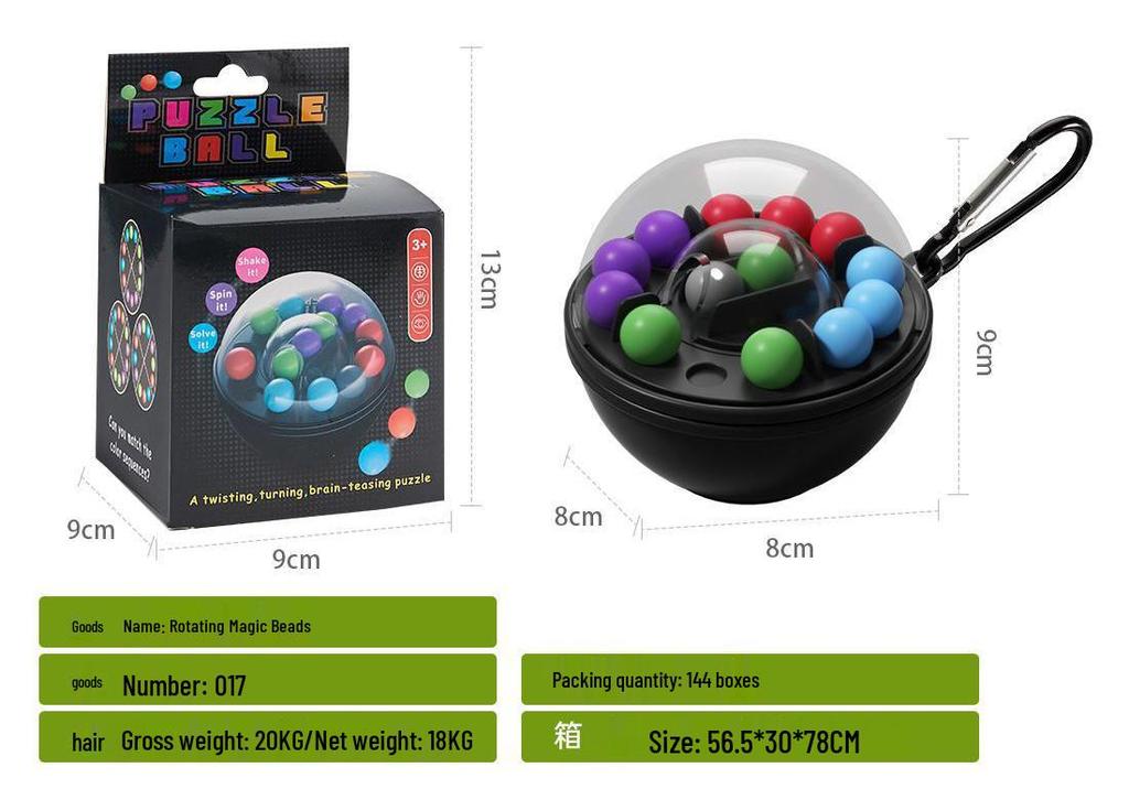 Smart Beads Pyramid Puzzle for Kids - Enhances Logical Thinking