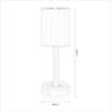 Lampka Nocna Stołowa Dymiona Ryflowana Led 1W Zmienna Barwa Bezprzewodowa Simple Milagro