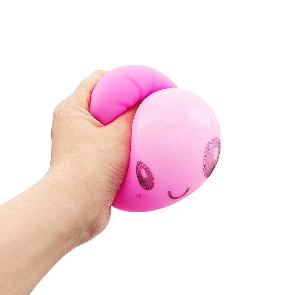 Dumpling Stress Balls Rainbow Bun Fidget Sensory Toy Simulation Food with Little Steamer Squeeze Dough Ball Toy Cute