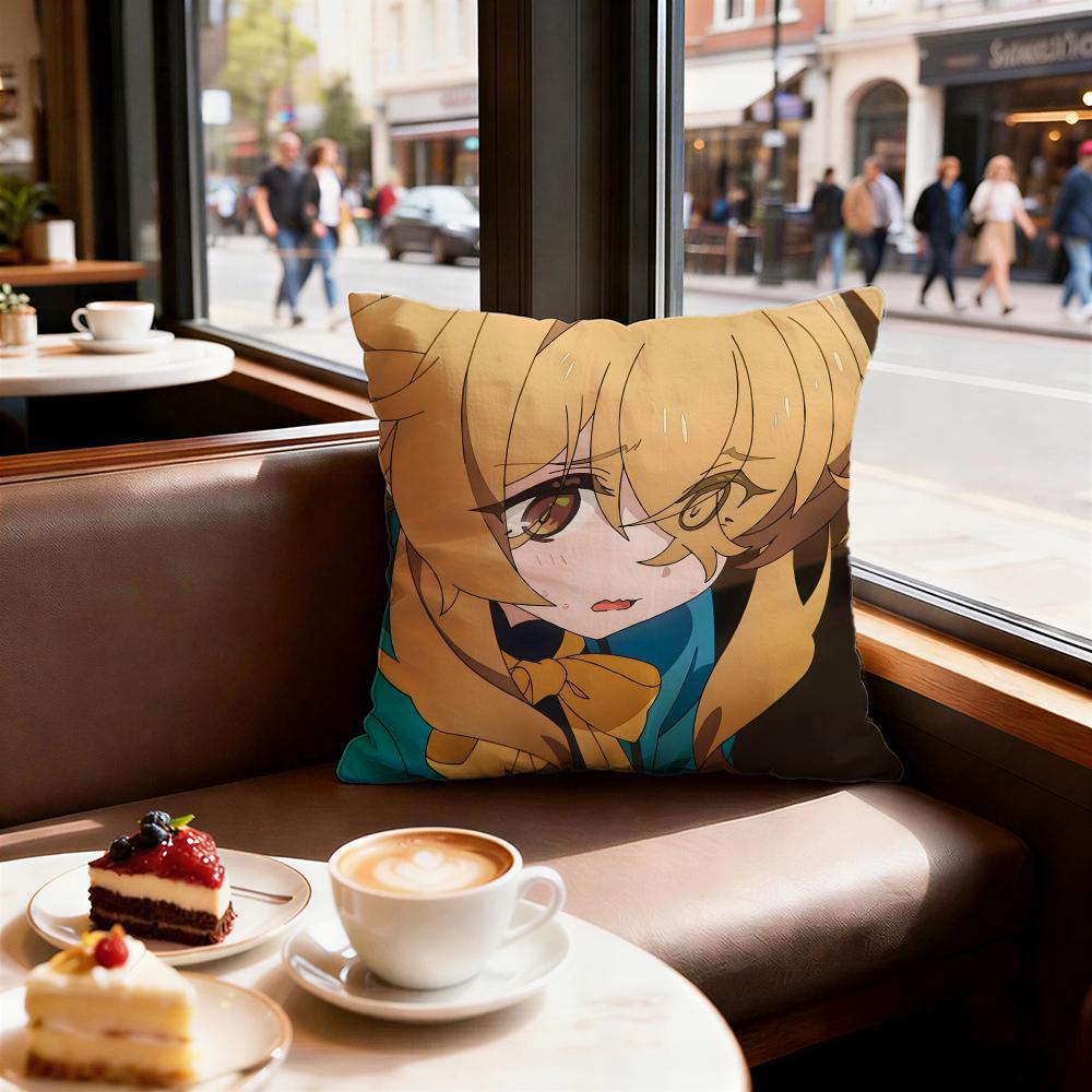 Anime Silent Witch Cushion Cover Decorative Cushions Covers Cover Sofa 50X50 Pillow 4 Piece 45X45 40X40 Pillowcase